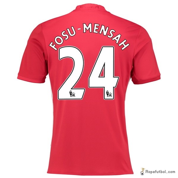 Camiseta Manchester United Replica Primera Ropa Fosu Mensah 2016/17 Rojo